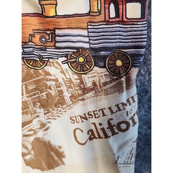 DAVID CAREY Shirt Mens Large California‎ Train Railway Sunset Limited Special - Picture 9 of 13